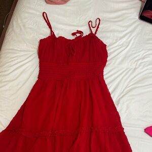 Red Sleeveless Dress